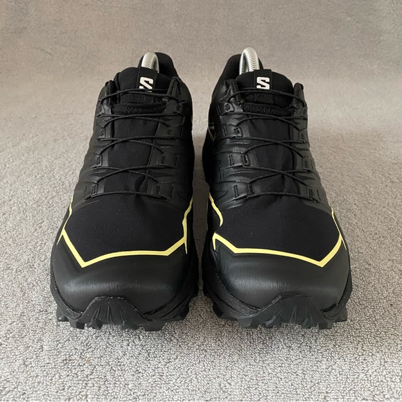Salomon Shoes Womens 9 Black Yellow Thundercross GTX Hiking Trail Running 473836 - Picture 2 of 10